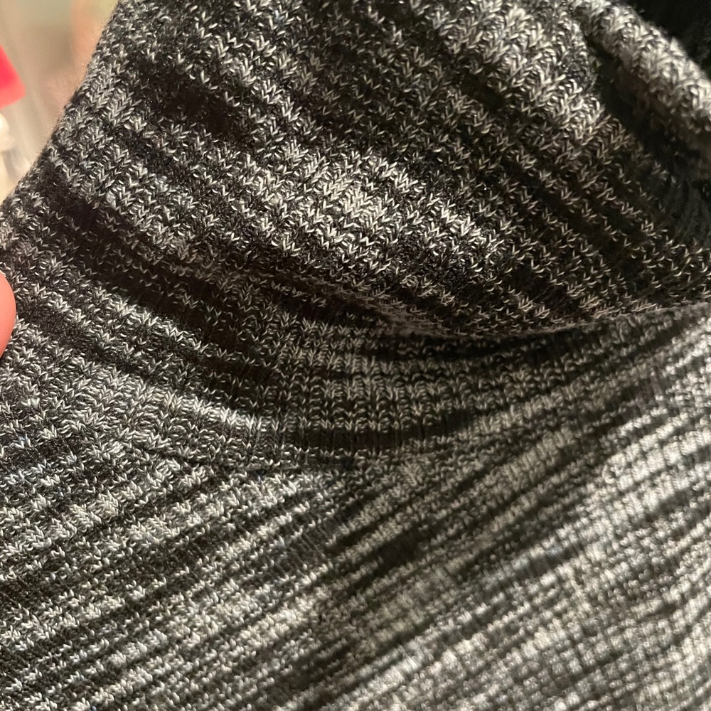 Woman’s grey wool dress